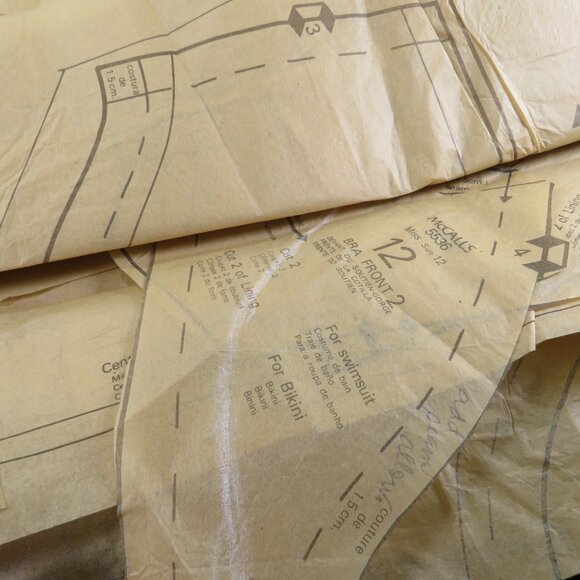 McCalls 5536 clothing pattern Swimsuit, Bikini, Cover up, Robe - Picture 7 of 7